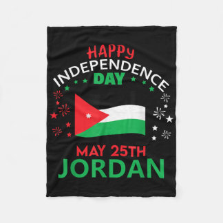 Jordan 79th Independence Day Jordanian Pride Jorda Fleece Blanket