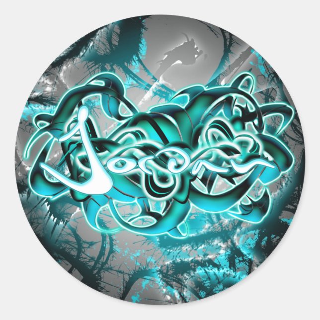 Jordan Classic Round Sticker (Front)