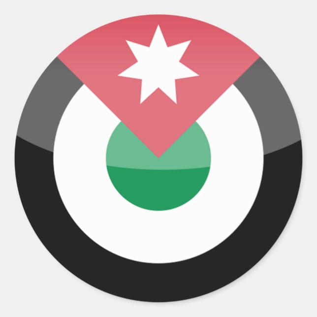 jordan classic round sticker (Front)