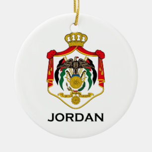 JORDAN - emblem/flag/coat of arms/symbol Ceramic Ornament