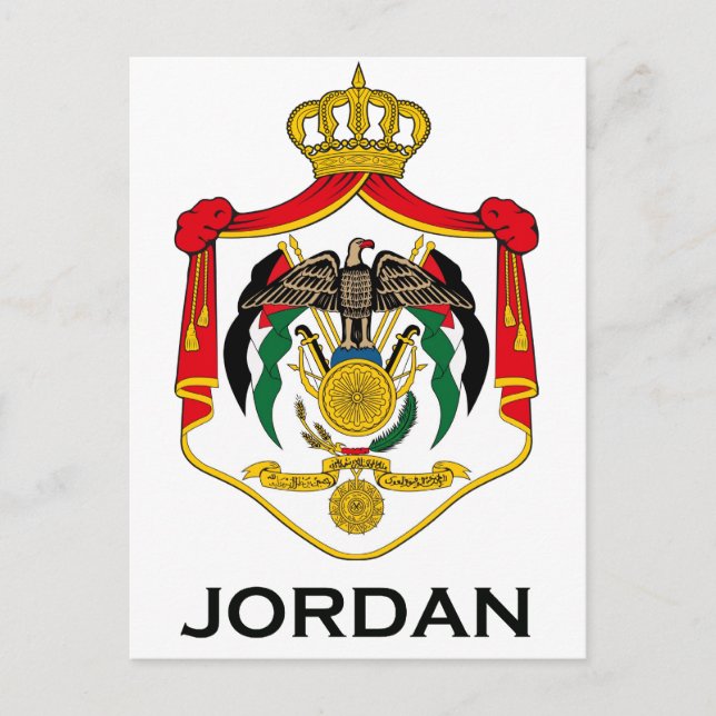 JORDAN - emblem/flag/coat of arms/symbol Postcard (Front)