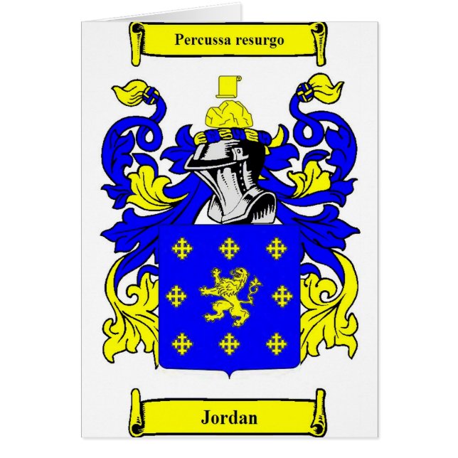 Jordan (English) Coat of Arms (Front)
