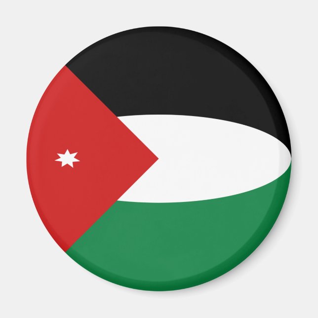 Jordan Fisheye Flag Magnet (Front)