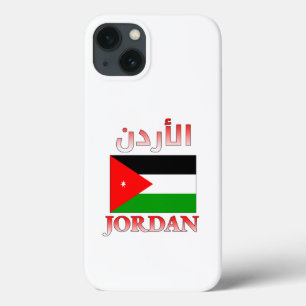 Jordan Flag الأردن Arabic & English WordArt iPhone 13 Case