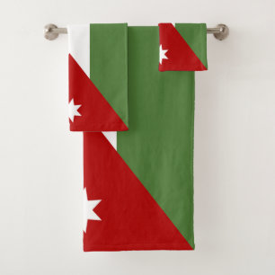 Jordan flag bath towel set