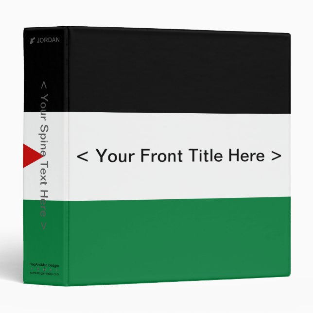 Jordan Flag Binder (Front/Spine)