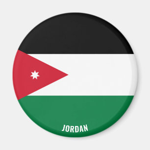 Jordan Flag Charming Patriotic Magnet