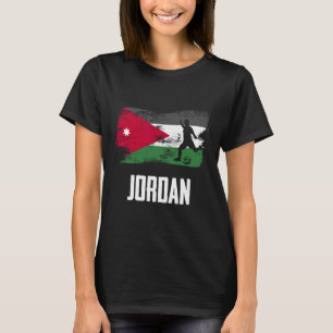 Jordan Flag Jersey Jordanian Soccer Team Jordanian T-Shirt