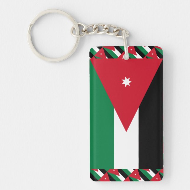 Jordan Flag Keychain (Front)