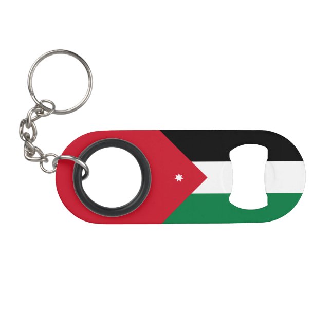 Jordan Flag Keychain Bottle Opener (Front (Horizontal))