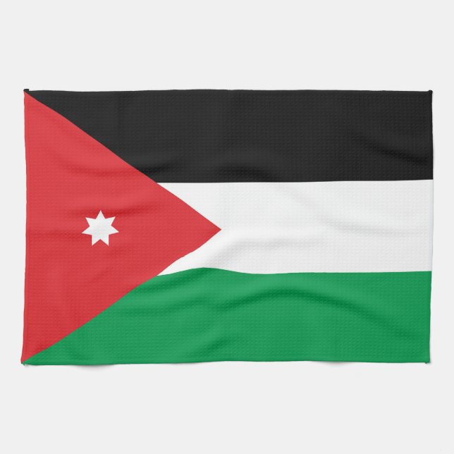Jordan Flag Kitchen Towel (Horizontal)
