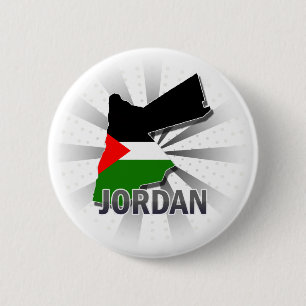 Jordan Flag Map 2.0 2 Inch Round Button
