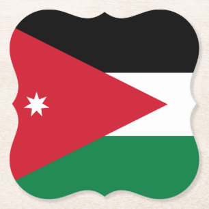 Jordan Flag Paper Coaster