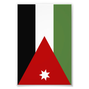 Jordan flag photo print