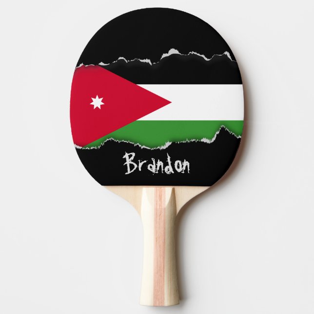 Jordan Flag Ping Pong Paddle (Front)