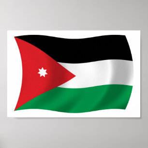 Jordan Flag Poster Print