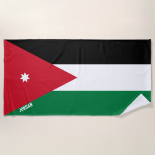 Jordan Flag Splendid Patriotic Beach Towel