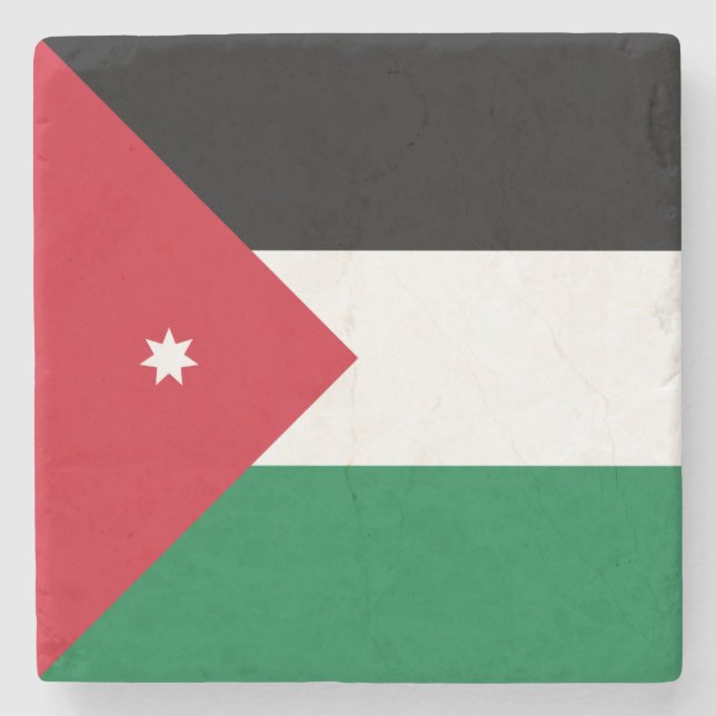 Jordan Flag Stone Coaster (Front)