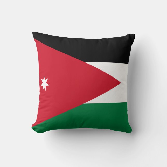 Jordan Flag Throw Pillow (Front)