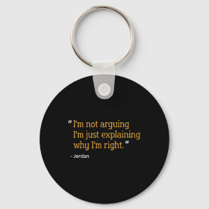 Jordan Gift Quote Funny Birthday Personalized Name Keychain