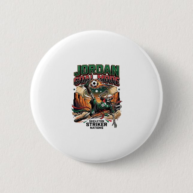 Jordan Goal Mode Skeleton Striker Nations Dynamic  2 Inch Round Button (Front)