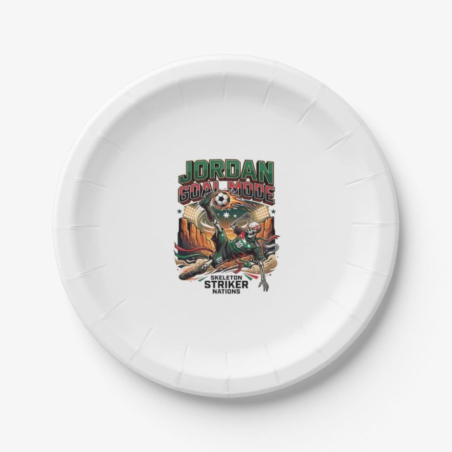 Jordan Goal Mode Skeleton Striker Nations Dynamic  Paper Plate (Front)