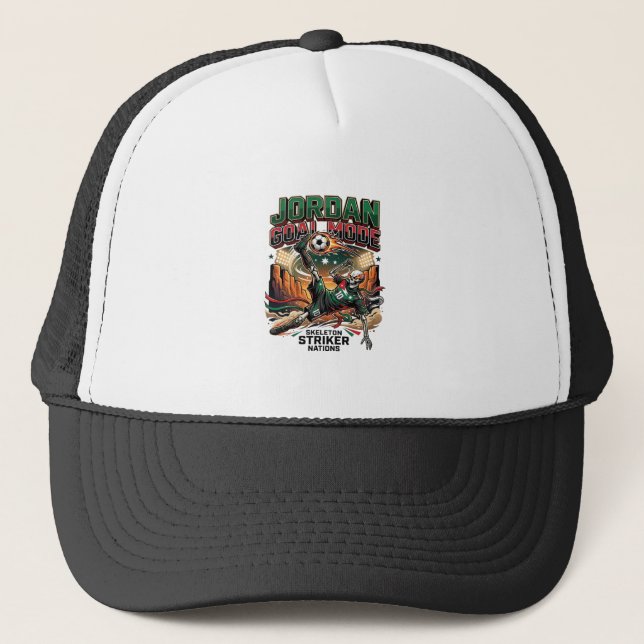 Jordan Goal Mode Skeleton Striker Nations Dynamic  Trucker Hat (Front)