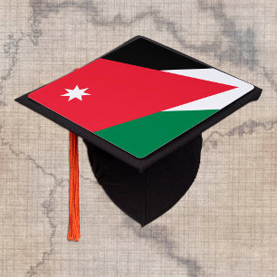 Jordan Graduate & Jordanian Flag Uni / College Graduation Cap Topper