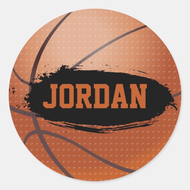 Jordan Grunge Basketball Stickers (Front)