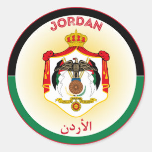Jordan Heritage Emblem Classic Round Sticker