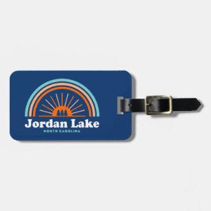 Jordan Lake North Carolina Rainbow Luggage Tag