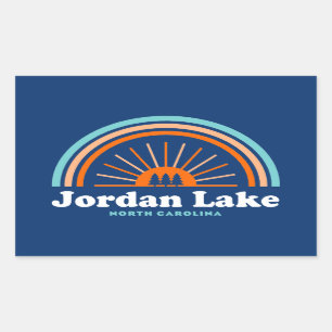 Jordan Lake North Carolina Rainbow Sticker