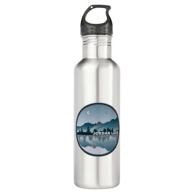 Jordan Lake North Carolina Reflection 710 Ml Water Bottle (Front)