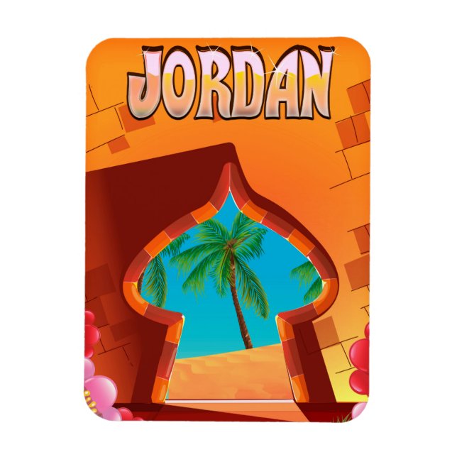 Jordan Palace travel poster Magnet (Vertical)