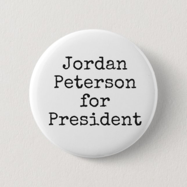 Jordan Peterson for President 2 Inch Round Button (Front)