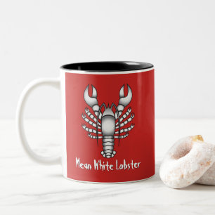 Jordan Peterson Mean White Lobster Man Meme Two-Tone Coffee Mug