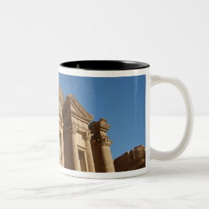 Jordan, Petra, The Monastery, Al Deir. 2 Two-Tone Coffee Mug