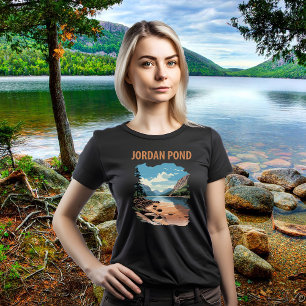 Jordan Pond Acadia Blue Travel T-Shirt