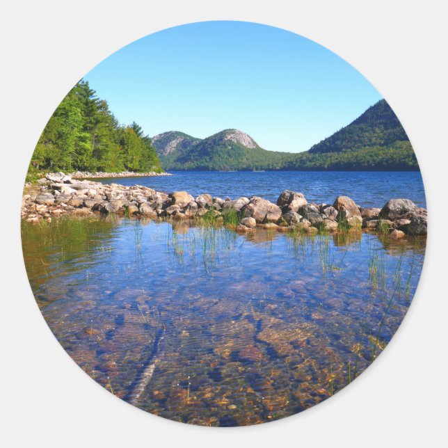 Jordan Pond I at Acadia National Park Classic Round Sticker (Front)