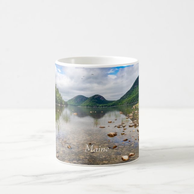 Jordan Pond in Acadia National Park in Maine Coffee Mug (Center)