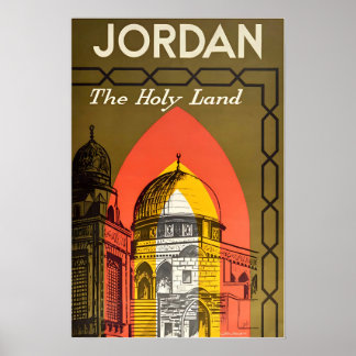 Jordan Print Arab Travel Poster Arabic Art