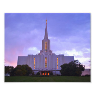 Jordan River LDS Temple Photo Print