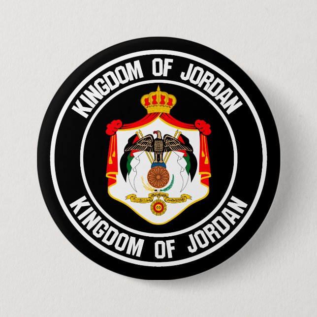 Jordan Round Emblem 3 Inch Round Button (Front)