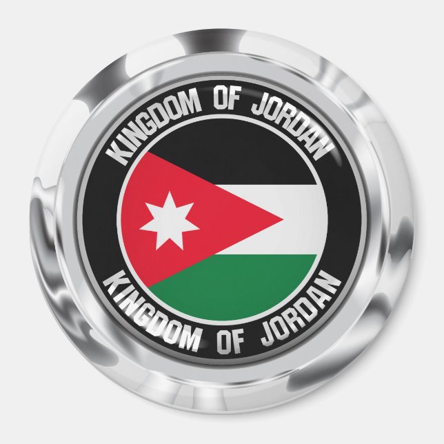 Jordan Round Emblem Magnet (Front)