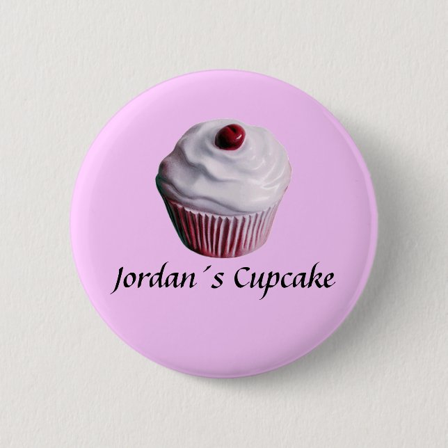 Jordan´s Cupcake 2 Inch Round Button (Front)