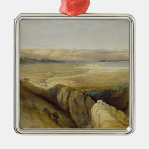 Jordan Valley, from Volume II of 'The Holy Land' Metal Ornament