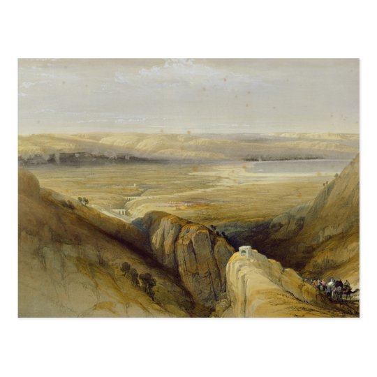 Jordan Valley, from Volume II of 'The Holy Land' Postcard