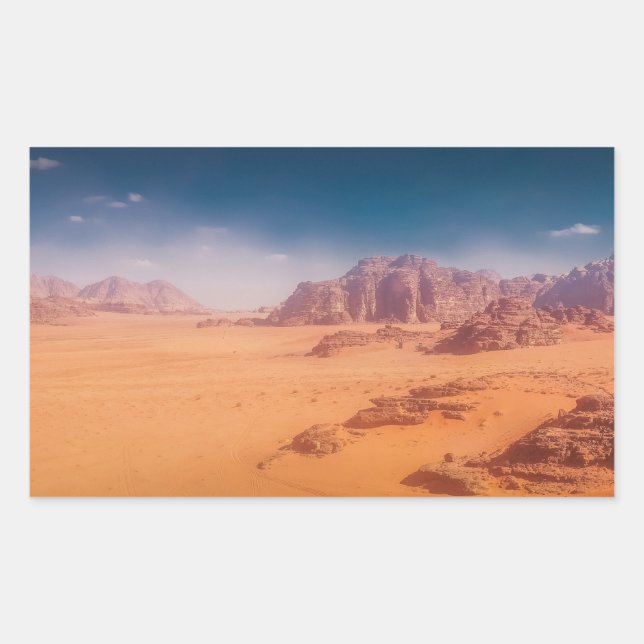 Jordan, Wadi Rum desert Sticker (Front)