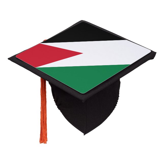 Jordanian flag graduation cap topper (Angled)