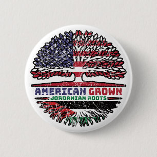 Jordanian Jordan US American USA United States 2 Inch Round Button